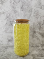 Diamond Filled Glass Can