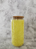 Diamond Filled Glass Can