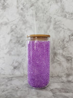 Diamond Filled Glass Can