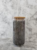 Diamond Filled Glass Can