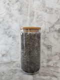 Diamond Filled Glass Can