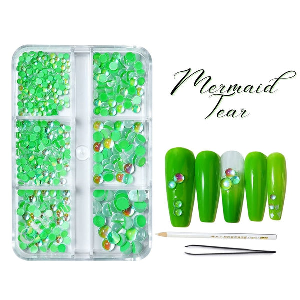 Lt. Peridot Mermaid tear set
