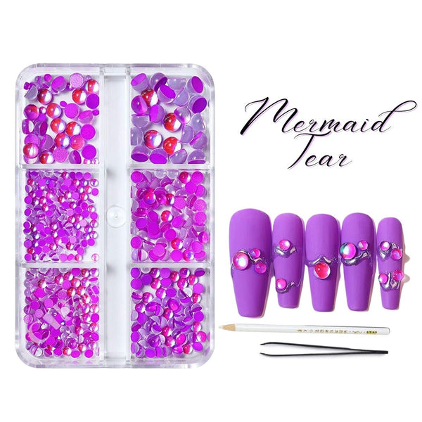 Purple Mermaid tear set