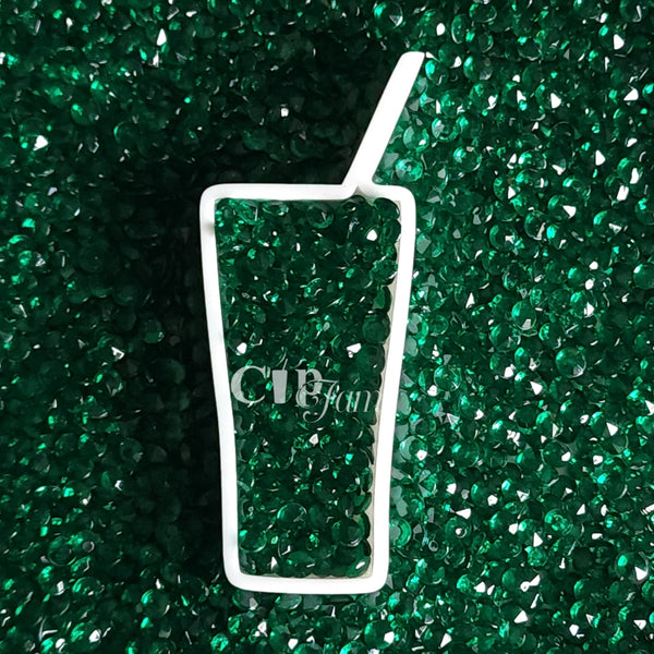 Emerald faux diamonds