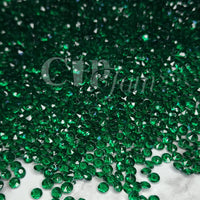 Emerald faux diamonds