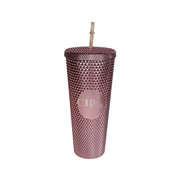 24oz Rose Petal Studded Tumbler