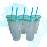 24oz Solid Color Changing Confetti Cups