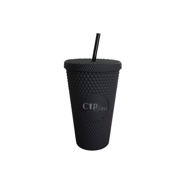 16oz Matte Black Studded Tumbler